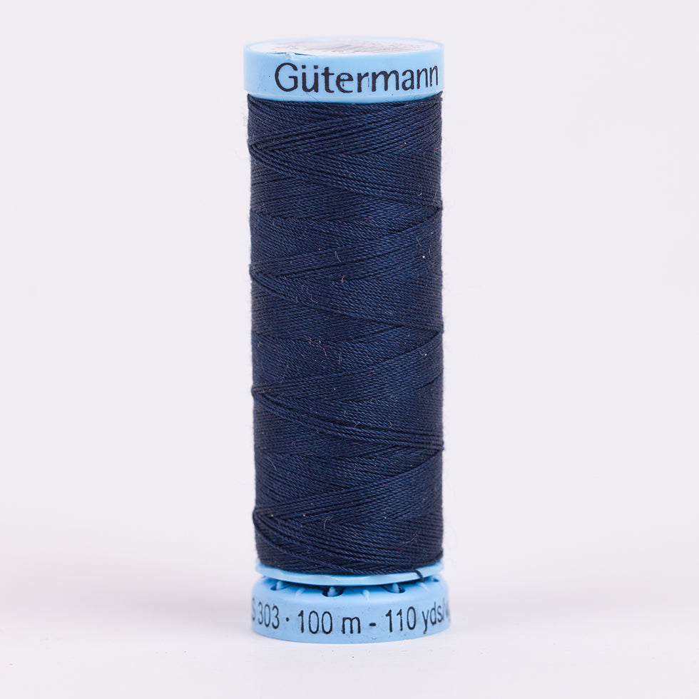 Gutermann Silk Thread 100m - 339 Dark Midnight