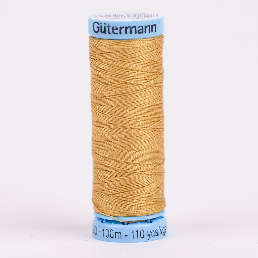 Gutermann Silk Thread 100m - 968 Antique Gold