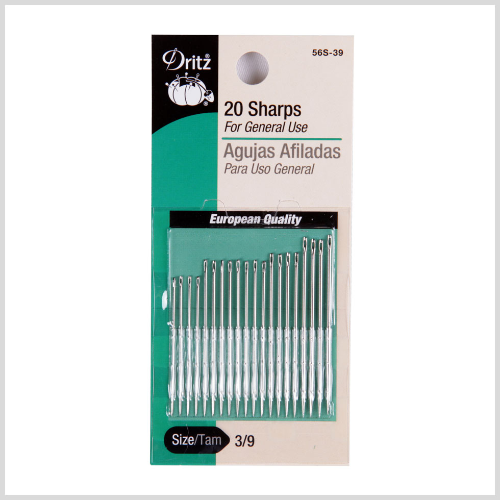 Dritz Sharp Needles Size 3/9 - 20ct Detail
