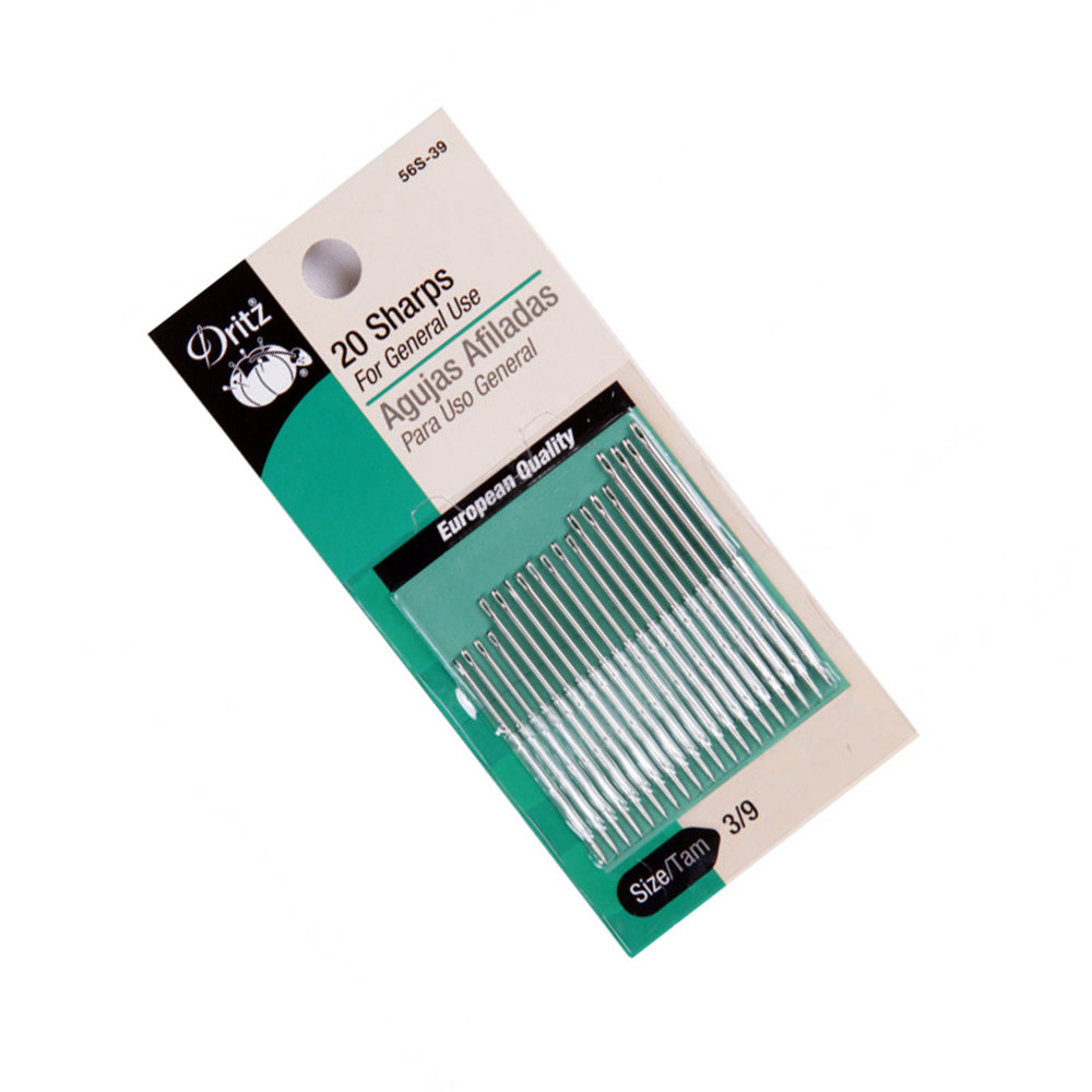 Dritz Sharp Needles Size 3/9 - 20ct