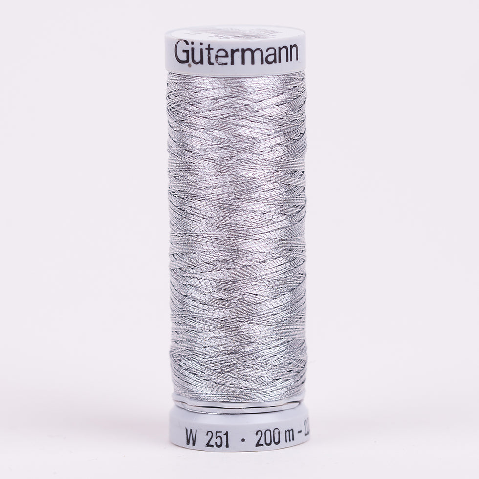 Gutermann Metallic Thread 200m - 41 Silver