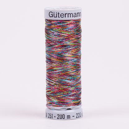 Gutermann Metallic Thread 200m - 9985 Rainbow