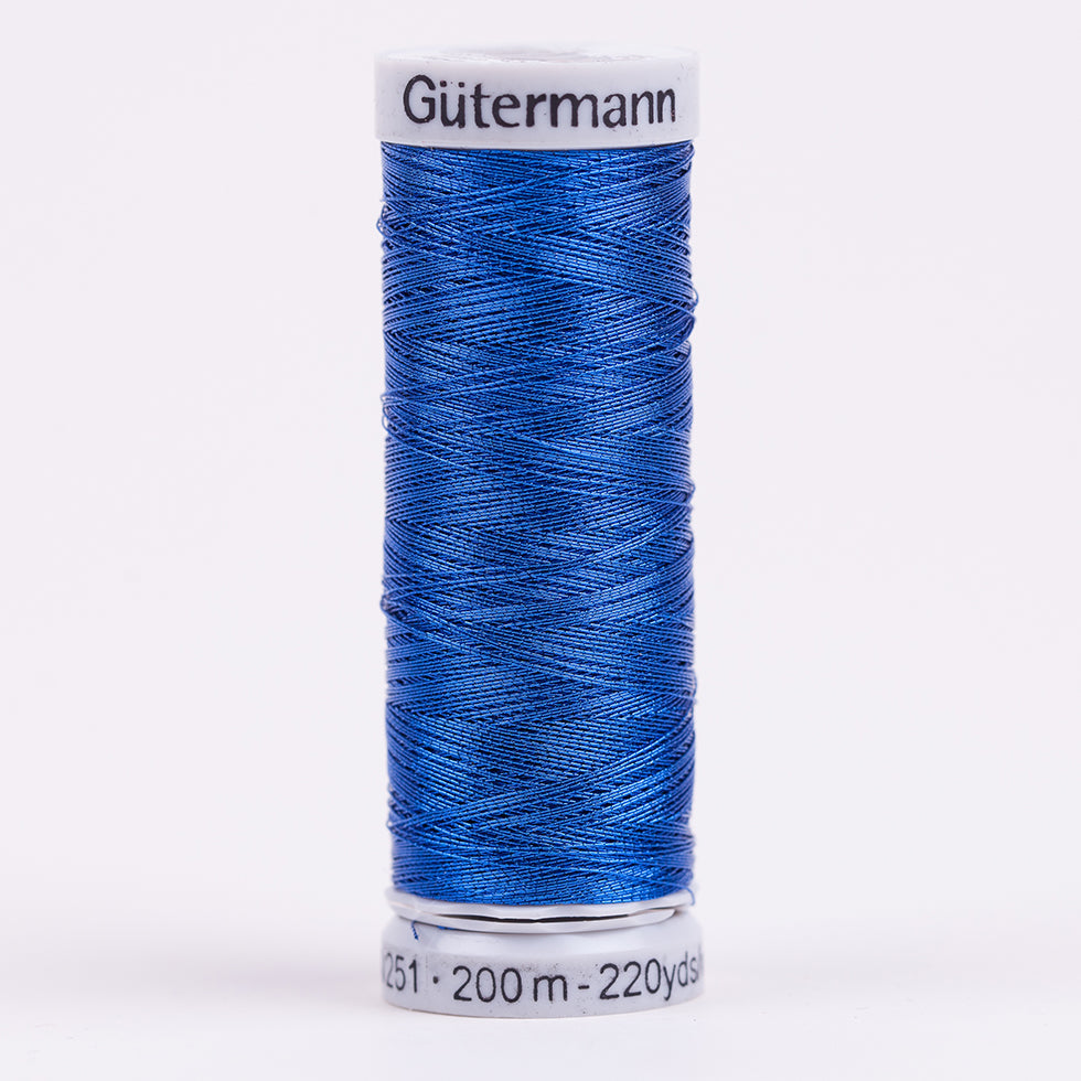 Gutermann Metallic Thread 200m - 315 Royal Blue