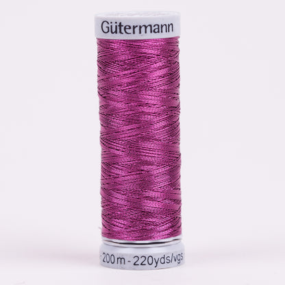 Gutermann Metallic Thread 200m - 5385 Fuchsia