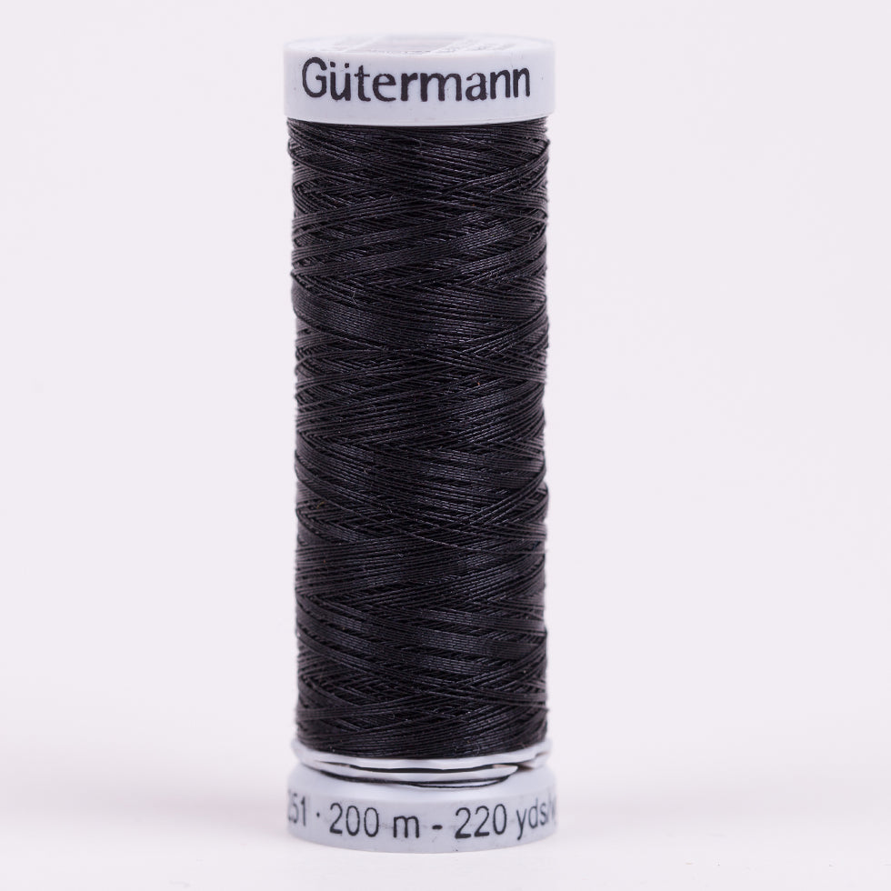 Gutermann Metallic Thread 200m - 1000 Black
