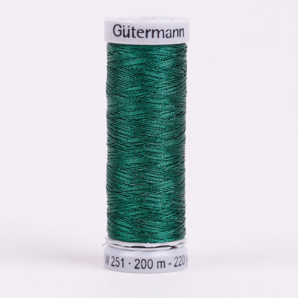 Gutermann Metallic Thread 200m - 8095 Green