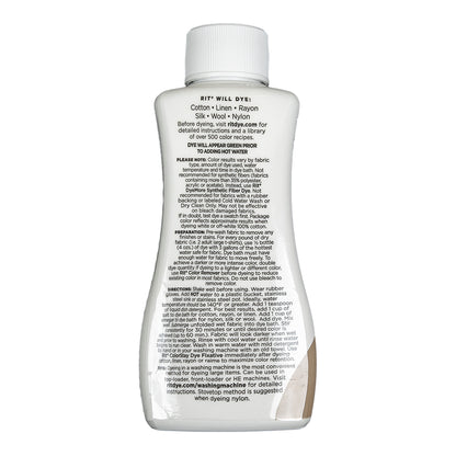 Rit All-Purpose Liquid Fabric Dye - Taupe - 8oz Bottle Detail