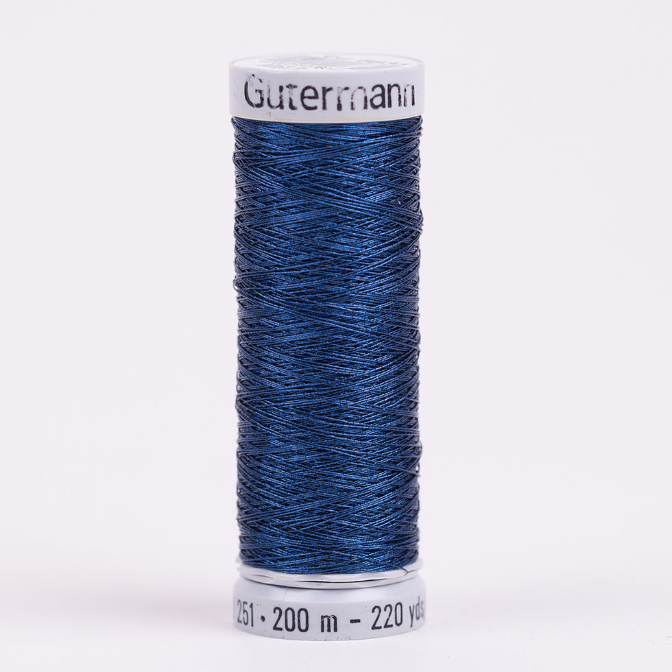 Gutermann Metallic Thread 200m - 6835 Blue