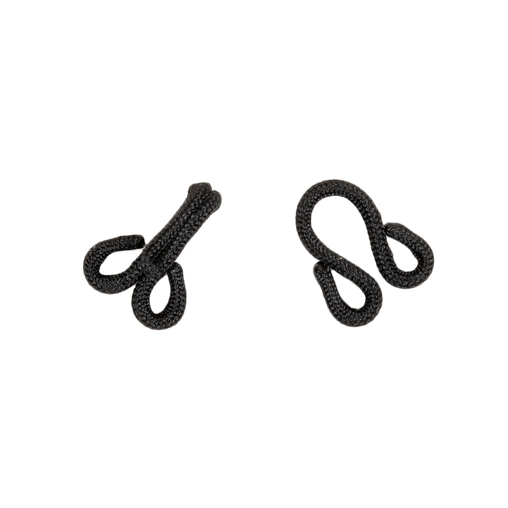 Dritz Black Covered Hook & Eyes - 2 Ct Folded