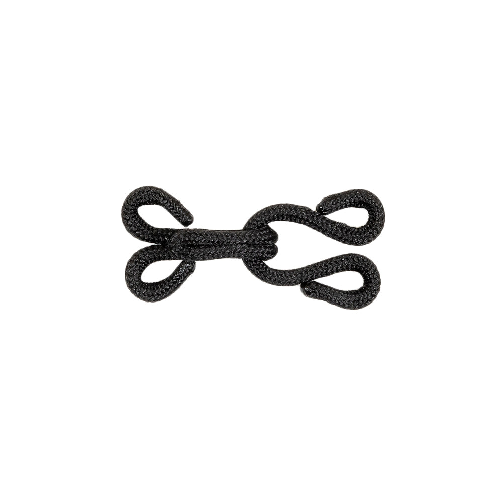 Dritz Black Covered Hook & Eyes - 2 Ct Full
