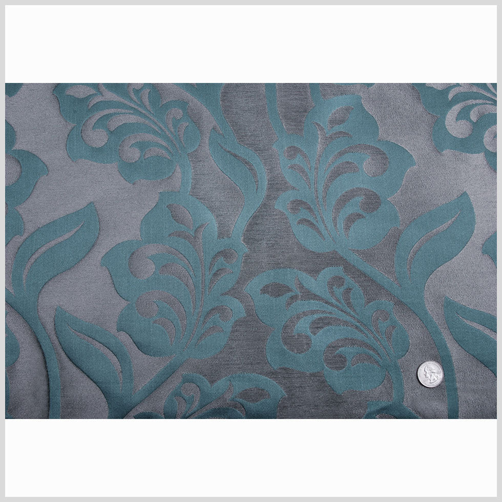 Petrol Damask Tone on Tone Full