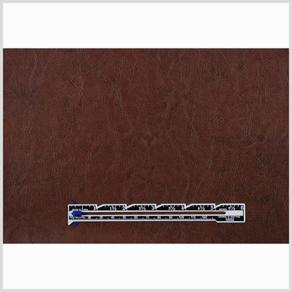 Cognac Solid Faux Leather - Full