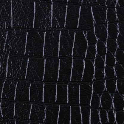 Black Embossed Faux Croc - Detail