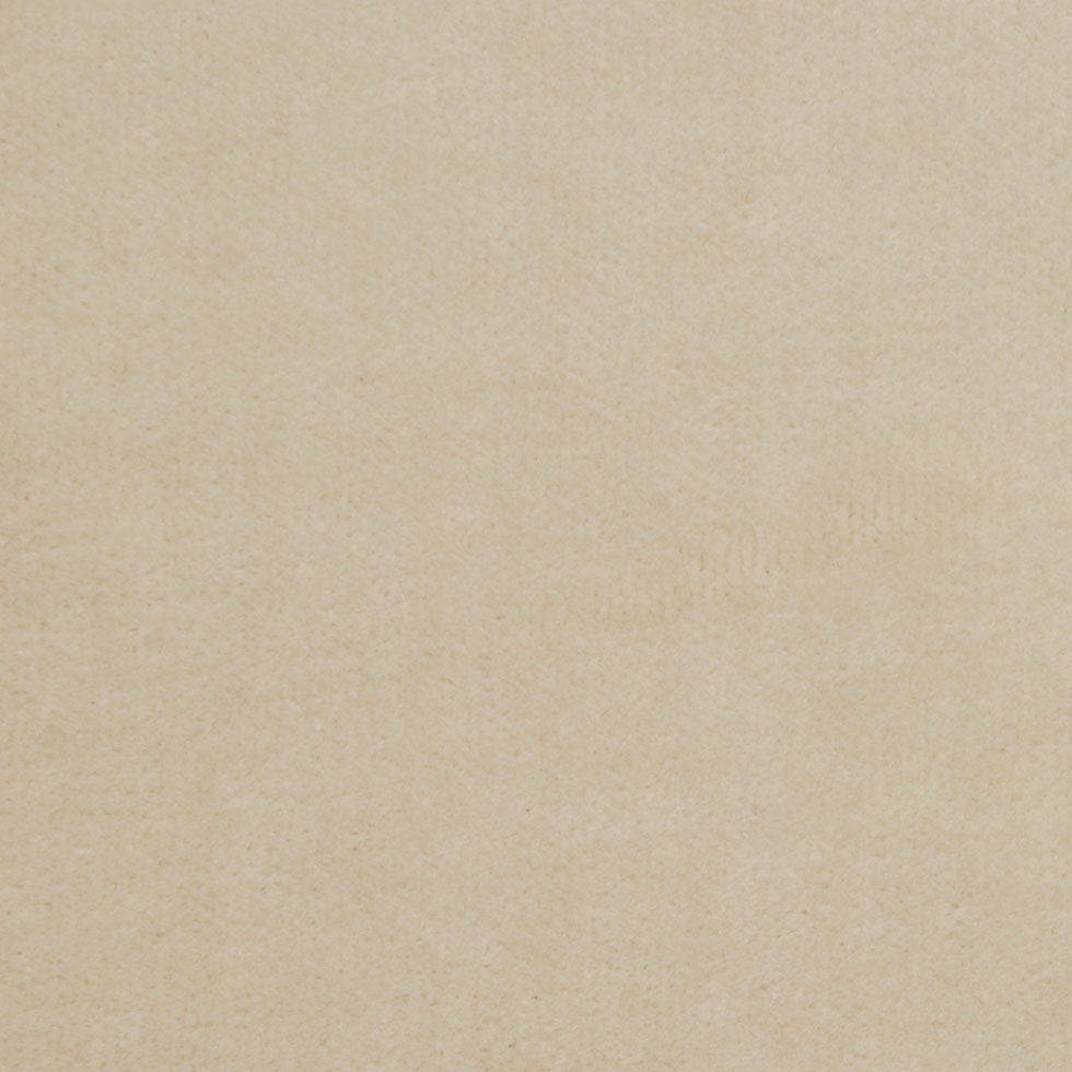 Beige Solid Cotton Velvet