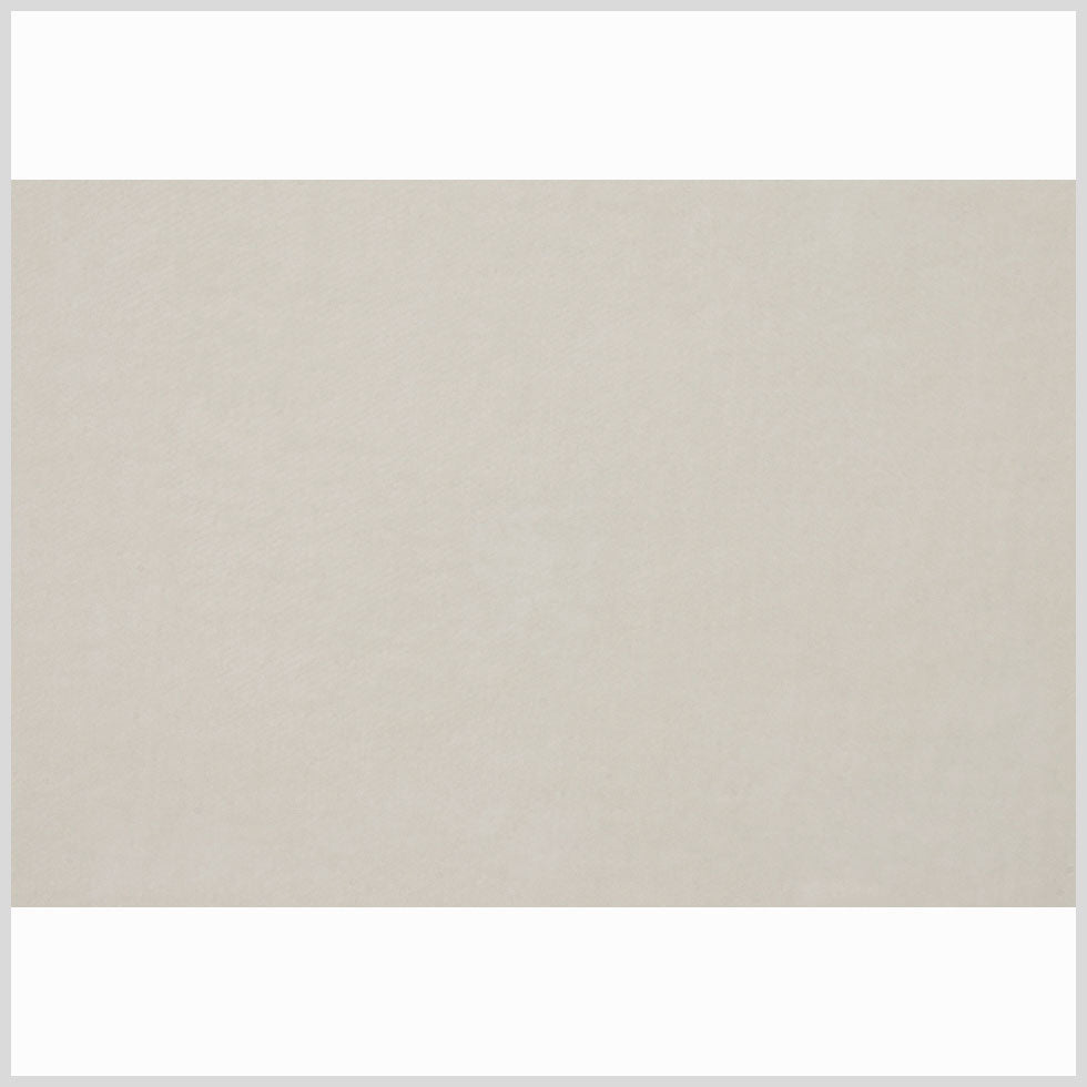 Ivory Solid Cotton Velvet - Full