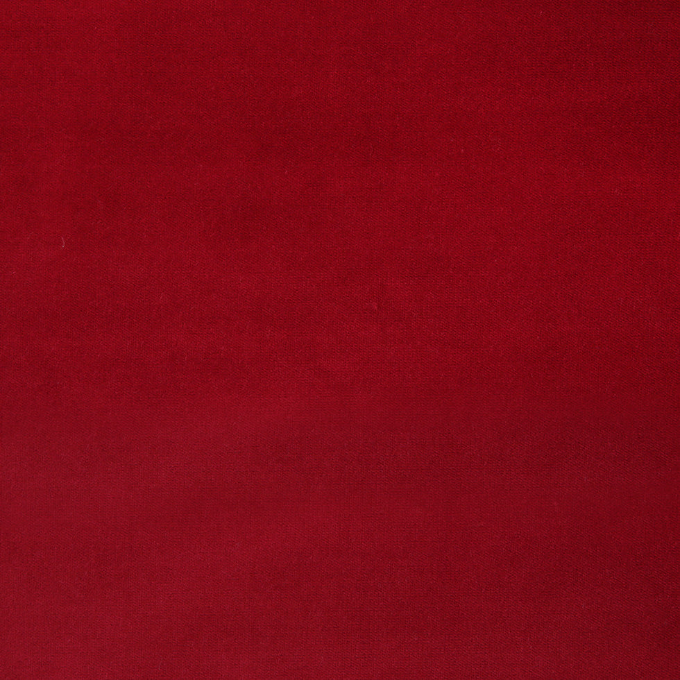 Crimson Solid Cotton Velvet
