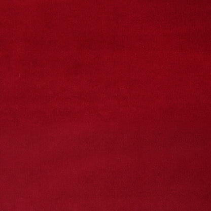 Crimson Solid Cotton Velvet