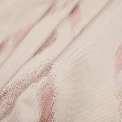 Reversible Pink/Pearl Geometric Polyester Satin Folded