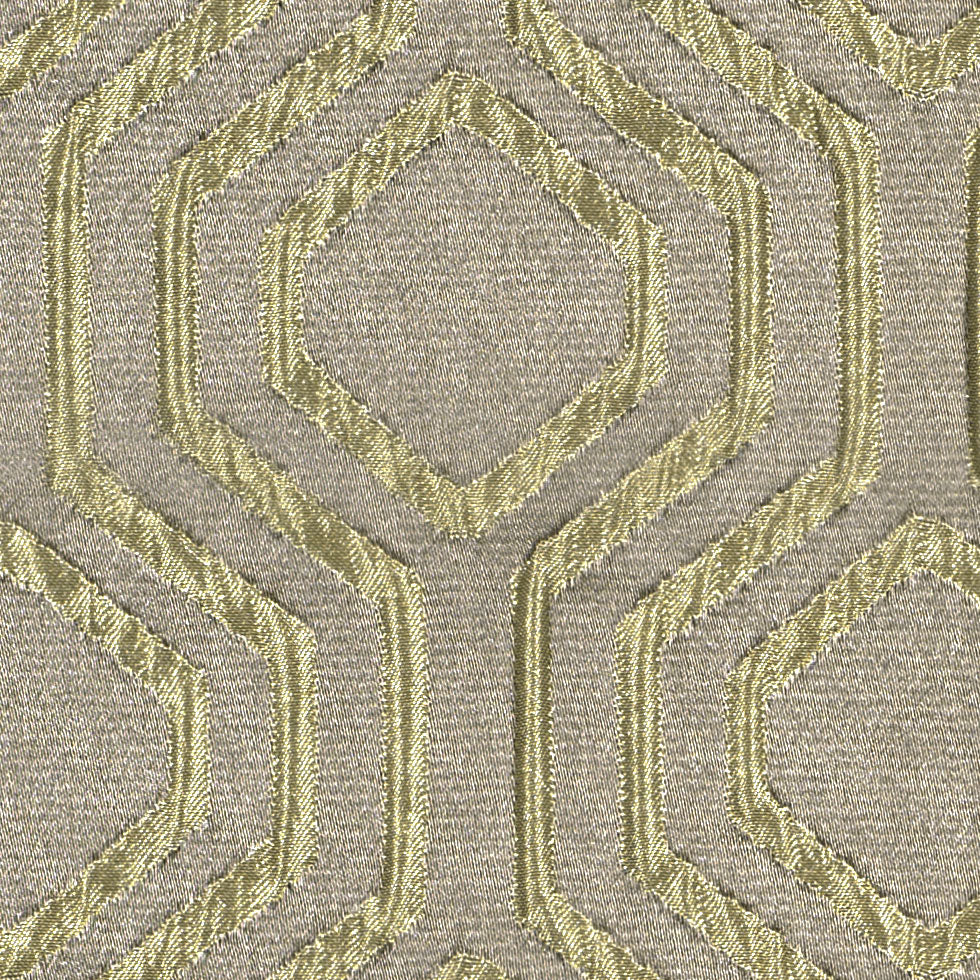 Beige Geometric Brocade Detail