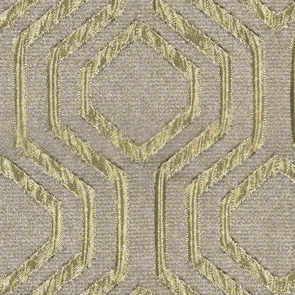 Beige Geometric Brocade Detail