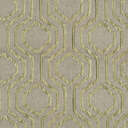 Beige Geometric Brocade