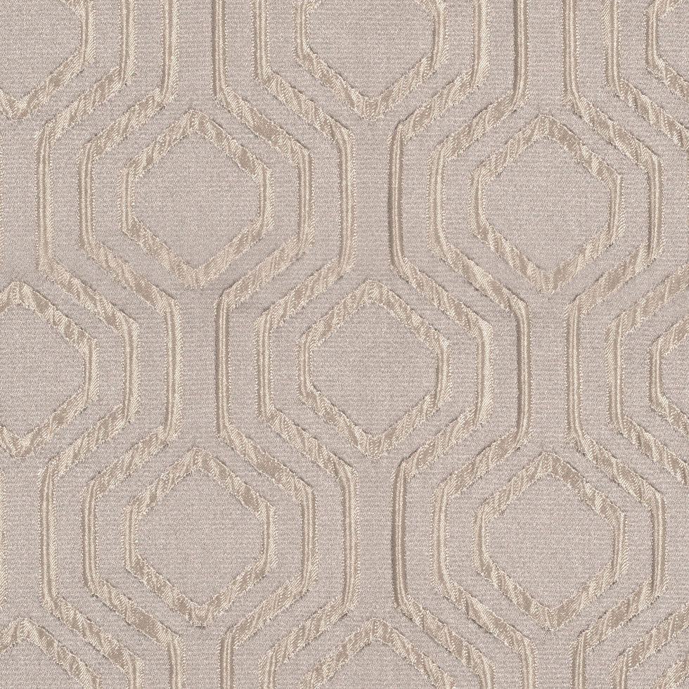 Ivory Geometric Brocade
