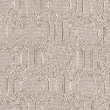 Ivory Geometric Brocade