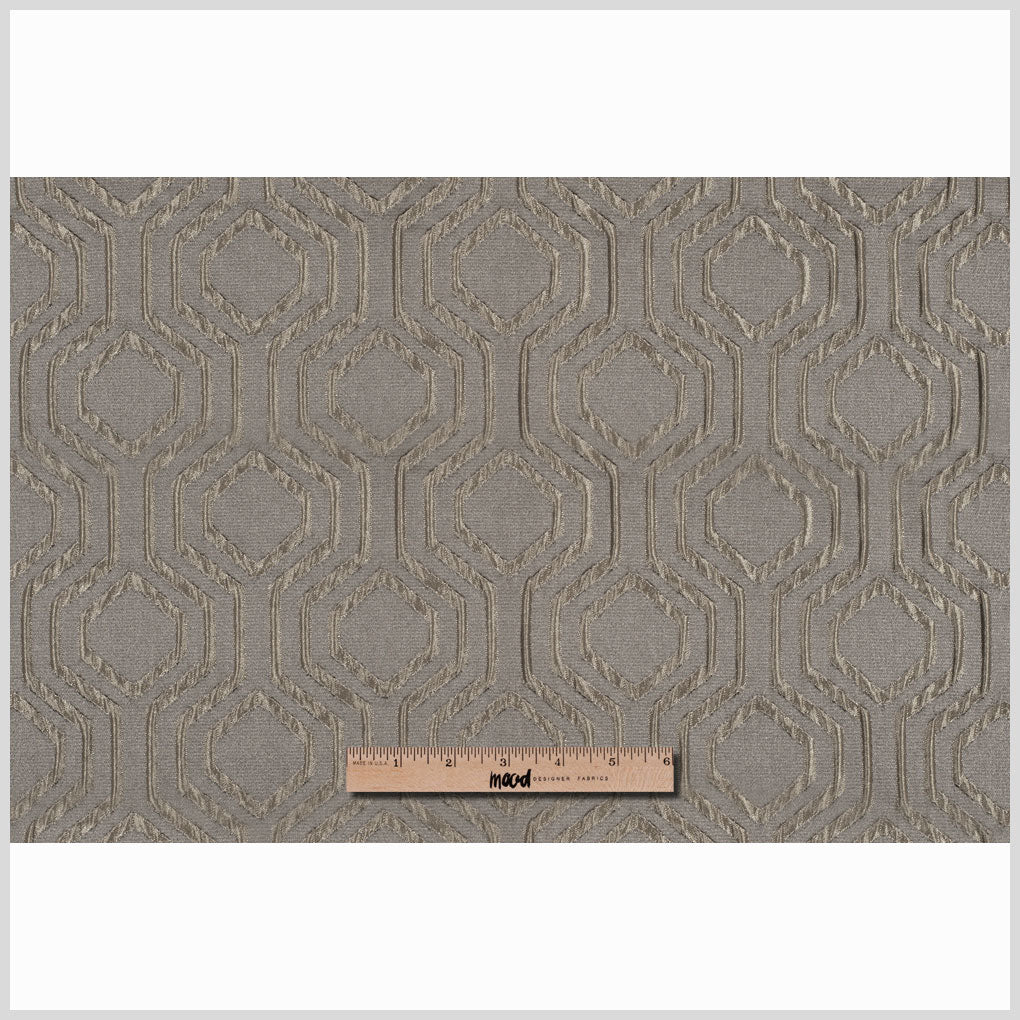 Gunmetal Geometric Brocade - Full