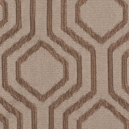 Taupe Geometric Brocade - Detail