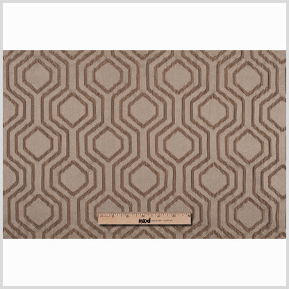 Taupe Geometric Brocade - Full