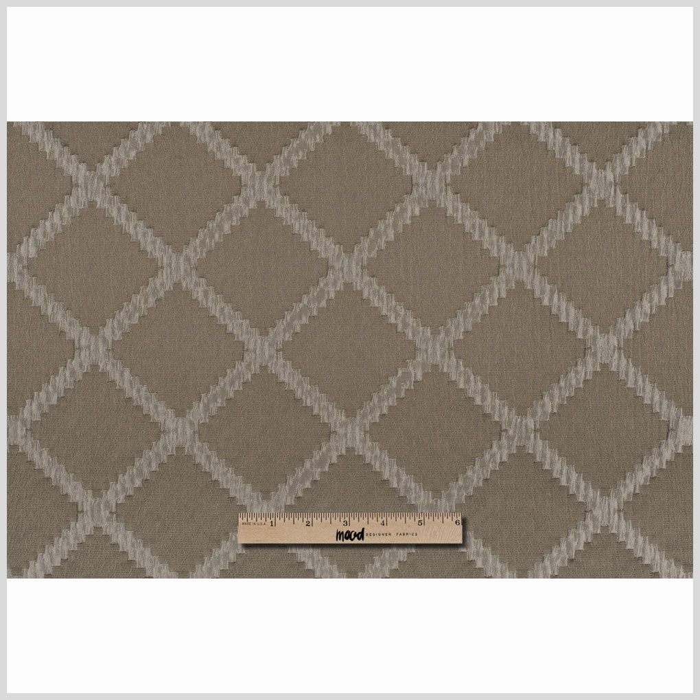 Taupe Diamonds Brocade - Full