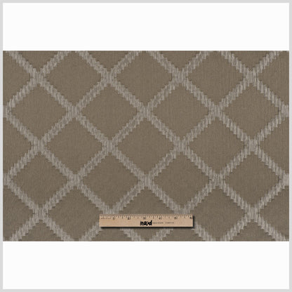 Taupe Diamonds Brocade - Full