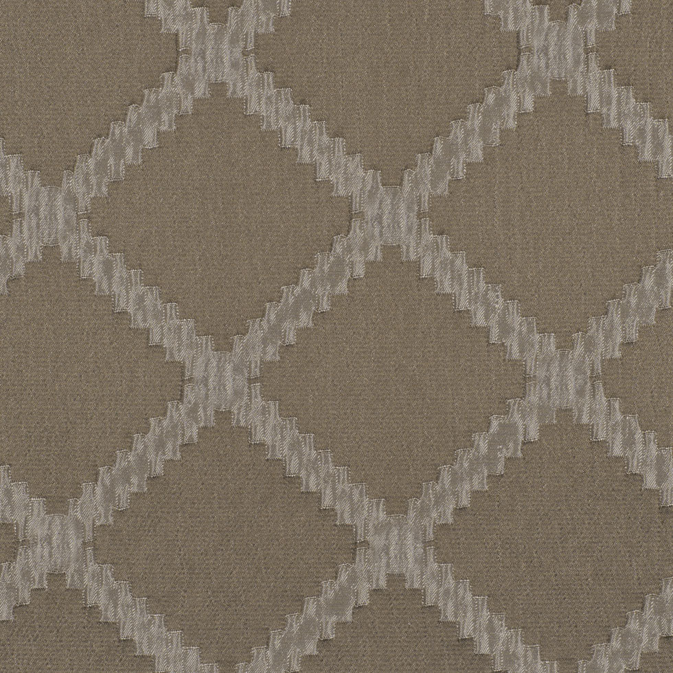 Taupe Diamonds Brocade