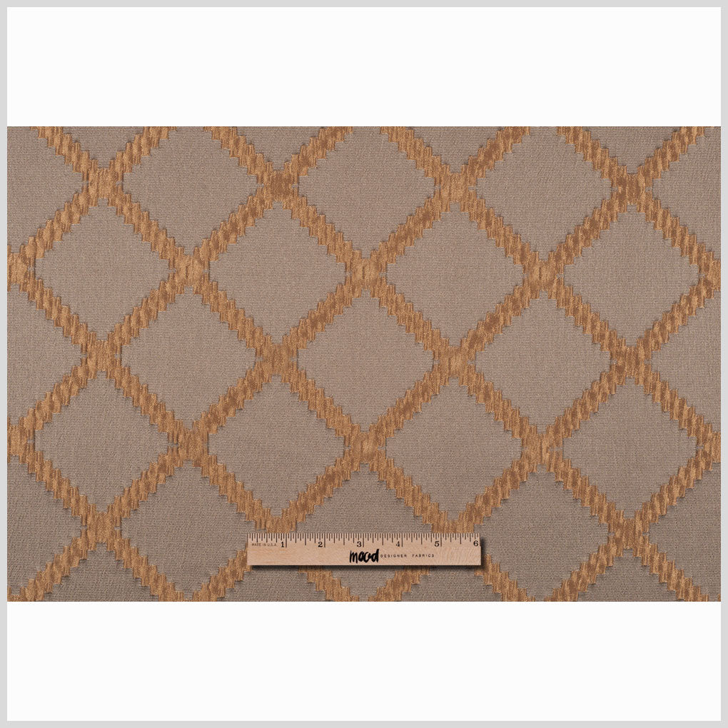Taupe Diamonds Brocade - Full