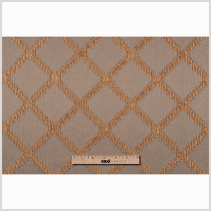 Taupe Diamonds Brocade - Full