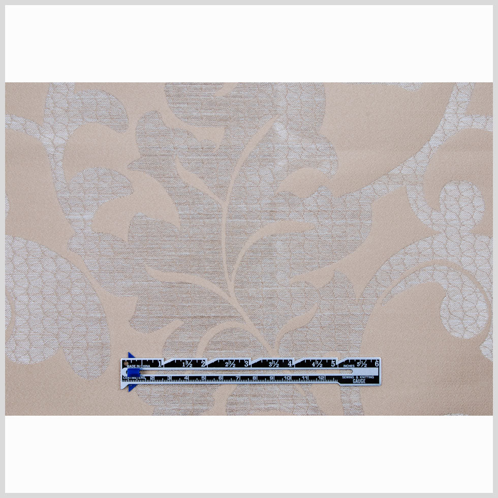 Beige Damask Floral Poly - Full