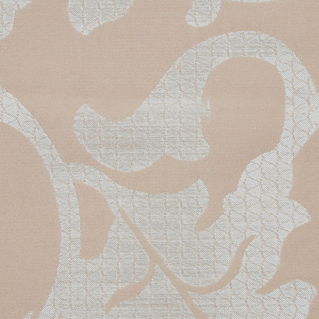 Wheat Damask Floral Poly