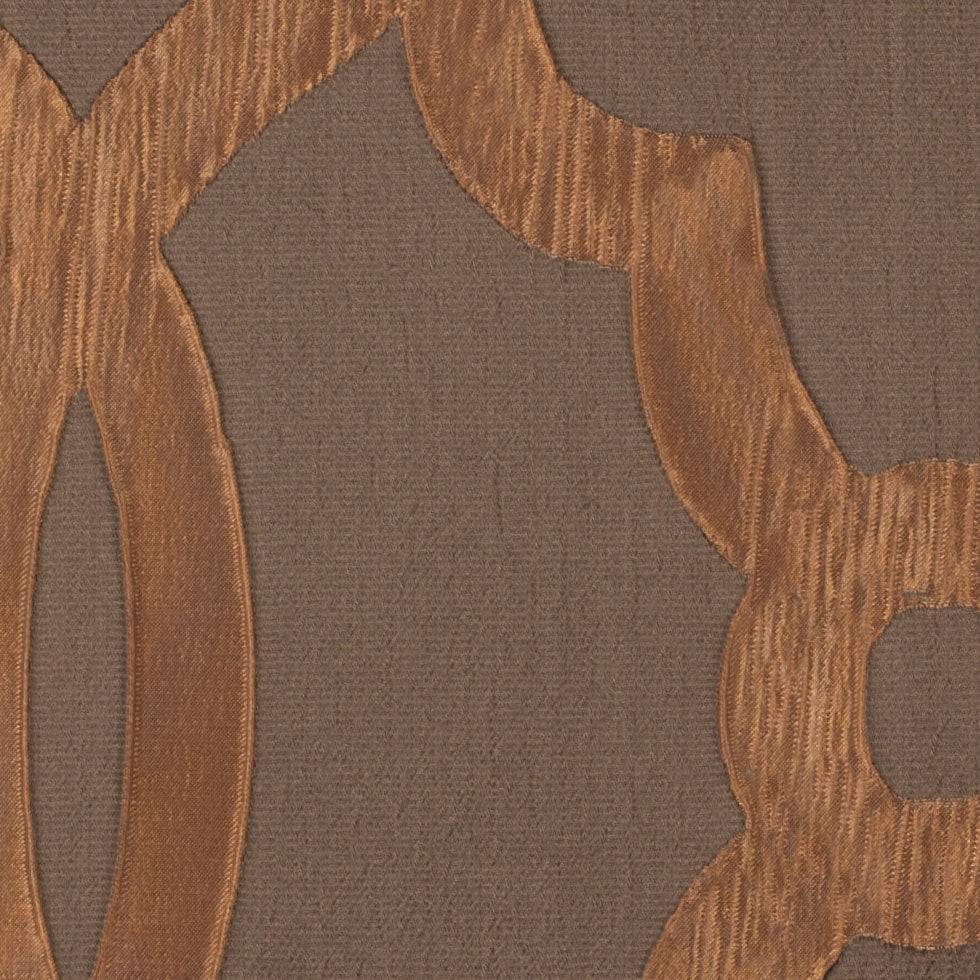Taupe Geometric Brocade Detail