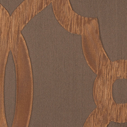 Taupe Geometric Brocade Detail