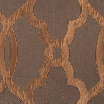 Taupe Geometric Brocade