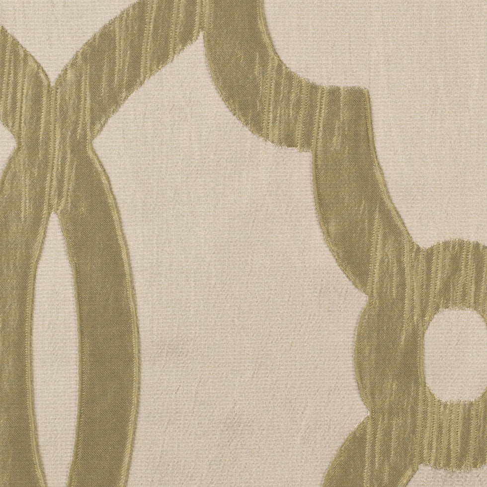 Beige Geometric Brocade Detail