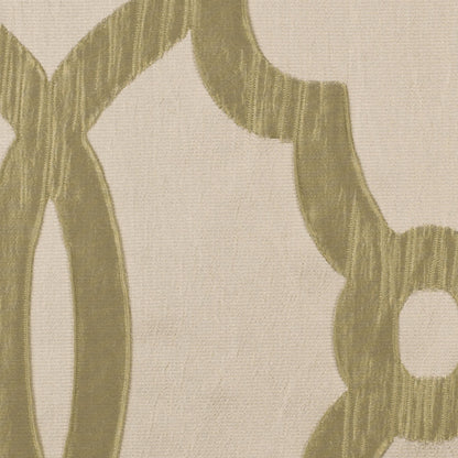 Beige Geometric Brocade Detail
