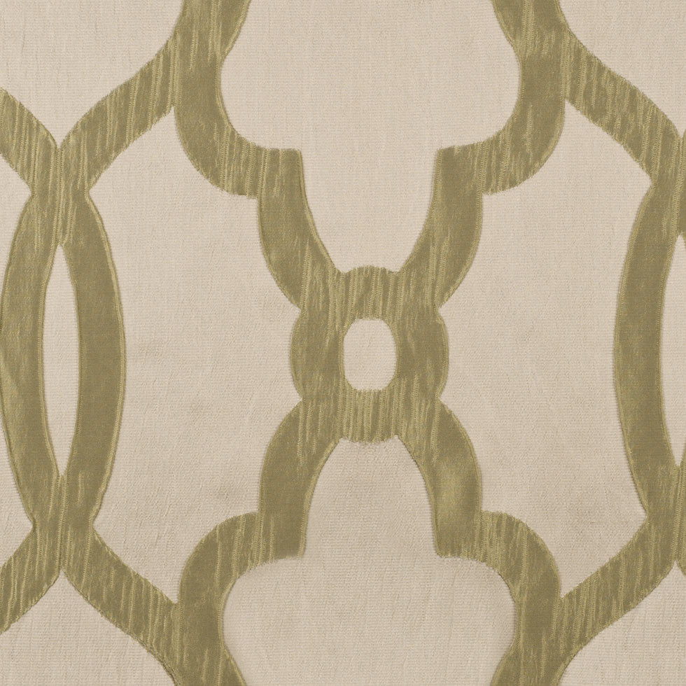 Beige Geometric Brocade