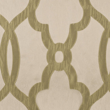 Beige Geometric Brocade