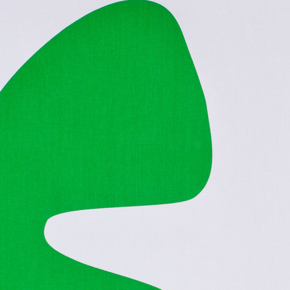 Green Print Graphic Cotton Detail