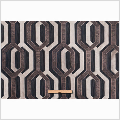 Dark Brown Geometric Poly - Full