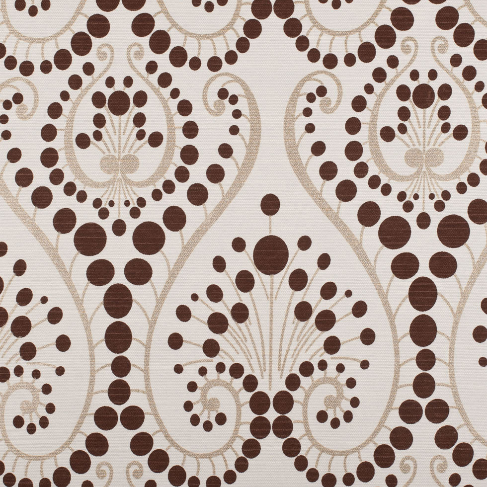 Brown Swirls Cotton Blend