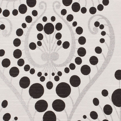 Black Swirls Cotton Blend - Detail