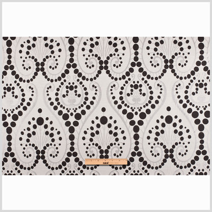 Black Swirls Cotton Blend - Full