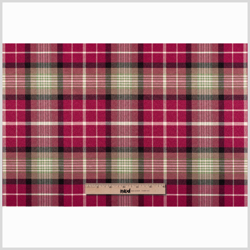 Red Plaid Cotton Blend - Full